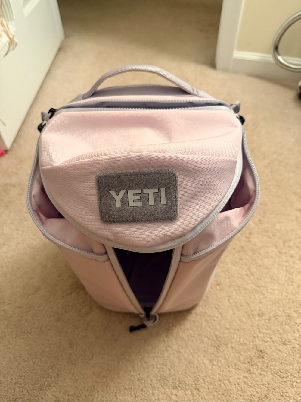 YETI Soft Cooler Pack - Pale Pink with Gray Trim